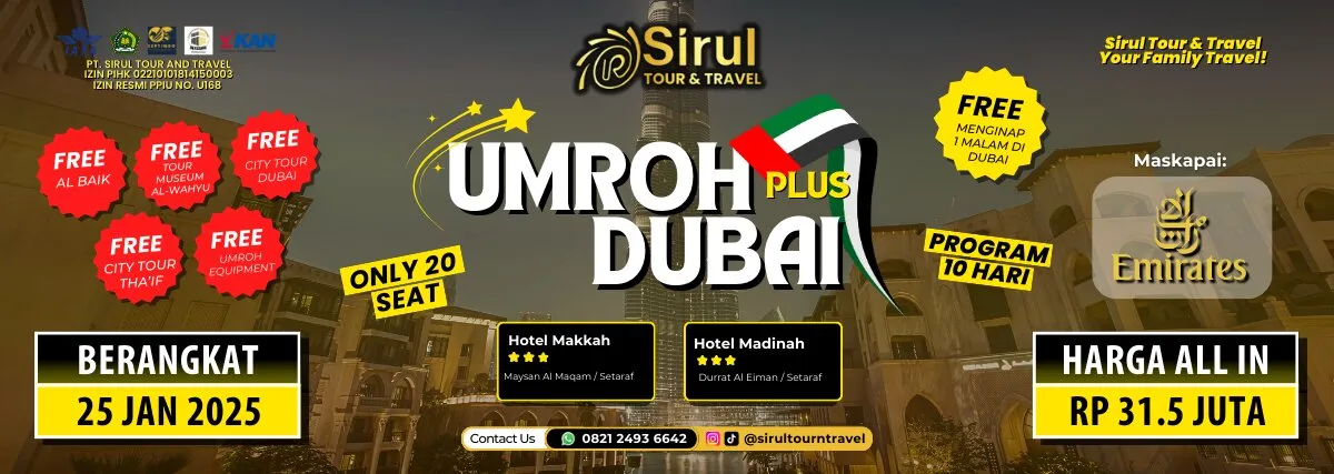 UMROH PLUS DUBAI SPESIAL AWAL TAHUN