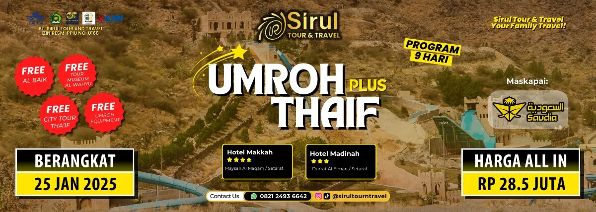 UMROH PLUS THAIF SPESIAL AWAL TAHUN